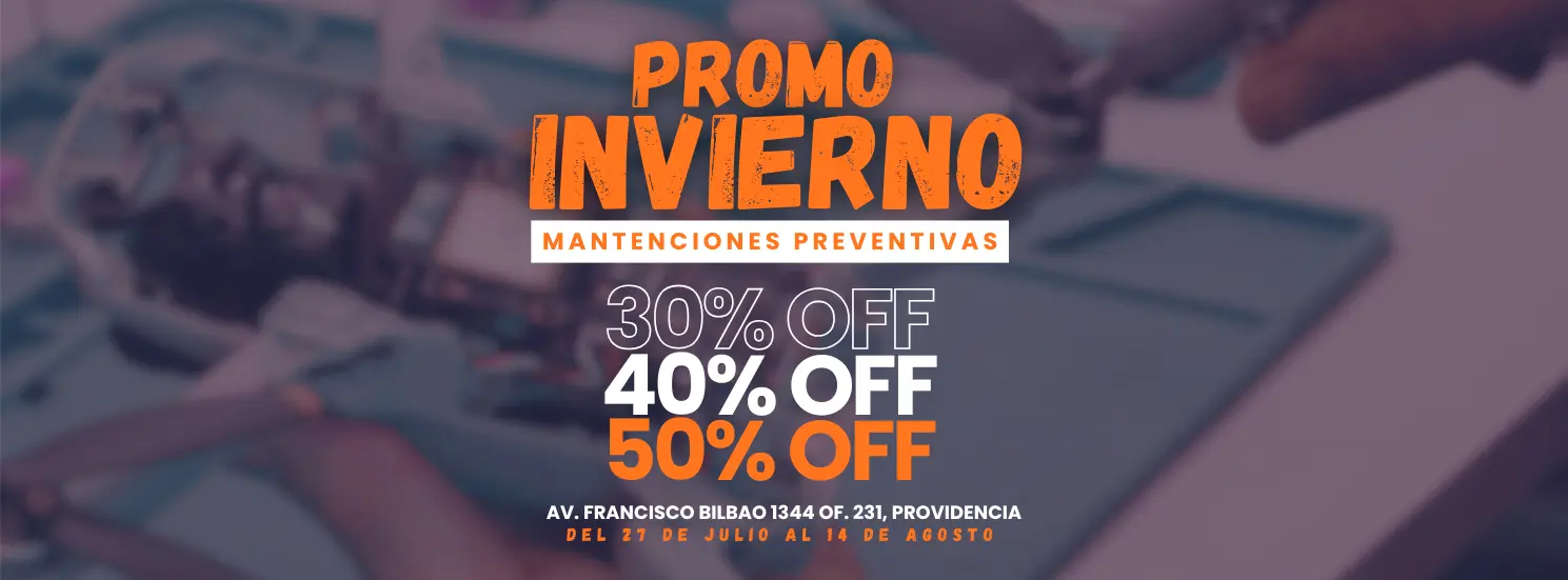 Promoción de invierno para mantenciones preventivas de drones DJI